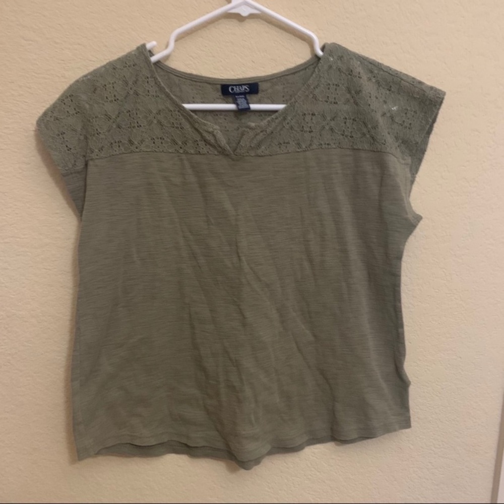Chaps greek shirt large petite.